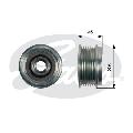 Alternator - sprzęgło jednokierunkowe, DriveAlign® do Porsche, OAP7166, GATES w ofercie sklepu e-autoparts.pl 