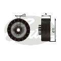 Rolka prowadząca pasek wieloklinowy, DriveAlign®T36383, GATES w ofercie sklepu e-autoparts.pl 