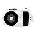 Rolka prowadząca pasek wieloklinowy, DriveAlign® do Buicka, T38006, GATES w ofercie sklepu e-autoparts.pl 