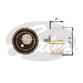 Rolka napinająca paska rozrządu, PowerGrip® do Audi, T41095, GATES w ofercie sklepu e-autoparts.pl 