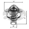 Termostat układu chłodzenia do Nissana, TH04082, GATES w ofercie sklepu e-autoparts.pl 