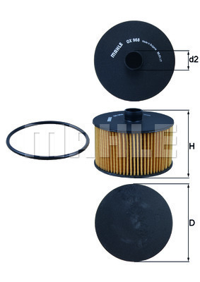 Filtr oleju OX 968D KNECHT