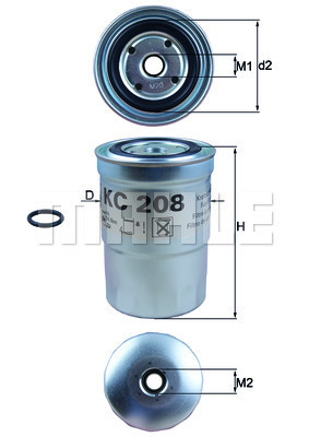 Filtr paliwa KC 208 KNECHT