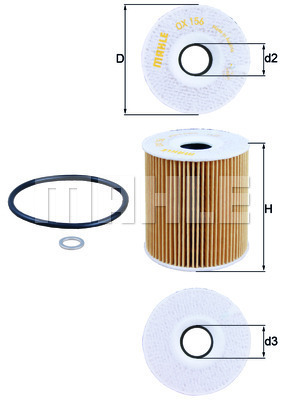 Filtr oleju OX 156D KNECHT