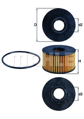 Filtr oleju OX 191D KNECHT