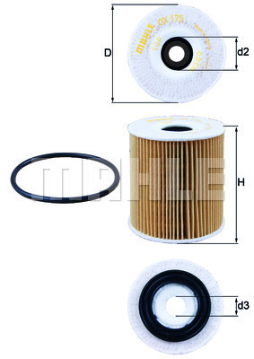 Filtr oleju OX 175D KNECHT