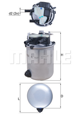 Filtr paliwa KL 1027 KNECHT