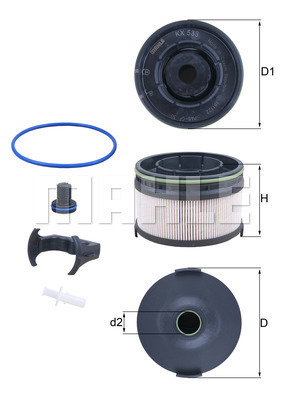 Filtr paliwa KX 533KIT KNECHT