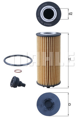 Filtr oleju OX 1238D KNECHT
