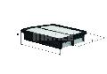 Filtr powietrza do Daewoo, LX 2960, KNECHT w ofercie sklepu e-autoparts.pl 