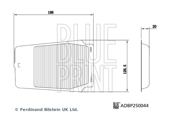 Filtr kabiny wkład filtra  do Lexusa, ADBP250044, BLUE PRINT w ofercie sklepu e-autoparts.pl 