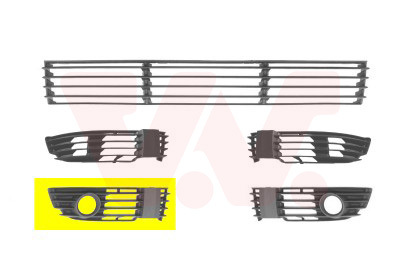 Kratka wentylacyjna, zderzak, ** Equipart ** 5837594 VAN WEZEL