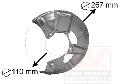 Panel rozbryzgiwujący, tarcza hamulcowa5830371, VAN WEZEL w ofercie sklepu e-autoparts.pl 