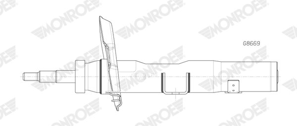 Amortyzator do Mercedesa, G8669, MONROE w ofercie sklepu e-autoparts.pl 