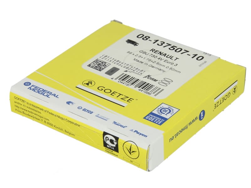 Zestaw pierscieni tłoka do Nissana, 08-137507-10, GOETZE MOTORENTEILE w ofercie sklepu e-autoparts.pl 