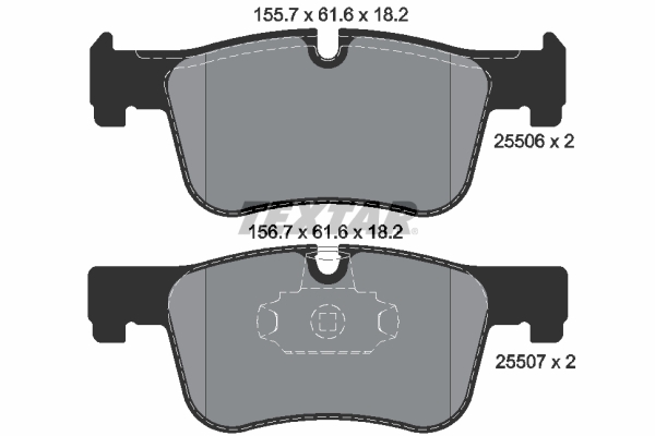 Klocki hamulcowe - komplet, Q+ 2550601 TEXTAR