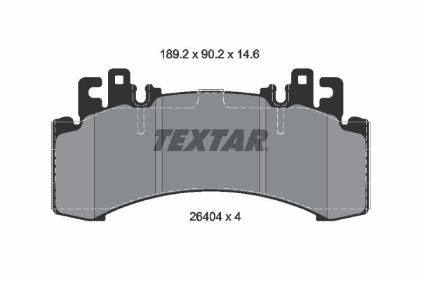 Klocki hamulcowe kpl. do Mercedesa, 2640401, TEXTAR w ofercie sklepu e-autoparts.pl 