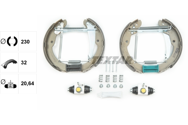 Zestaw szczęk hamulcowych, Shoe Kit Pro 84052402 TEXTAR