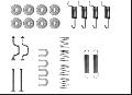 Zestaw akcesoriów, szczęki hamulcowe hamulca postojowego do Toyoty, 97043500, TEXTAR w ofercie sklepu e-autoparts.pl 