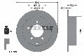 Tarcza hamulcowa, PRO do Mitsubishi, 92227403, TEXTAR w ofercie sklepu e-autoparts.pl 