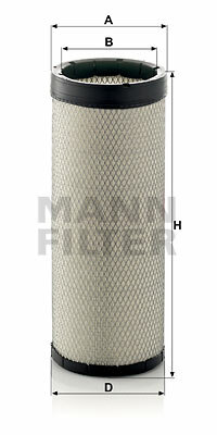 Filtr powietrza wtórnego CF 1800 MANN-FILTER MANN+HUMMEL GMBH