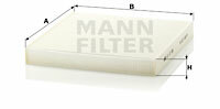 Filtr kabinowy przeciwpyłkowy CU 27 008 MANN-FILTER MANN+HUMMEL GMBH