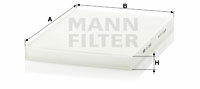 Filtr kabinowy przeciwpyłkowy CU 2882 MANN-FILTER MANN+HUMMEL GMBH
