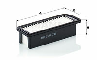 Filtr powietrza C 26 036 MANN-FILTER MANN+HUMMEL GMBH