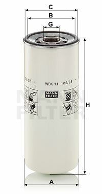 Filtr paliwa WDK 11 102/28 MANN-FILTER MANN+HUMMEL GMBH
