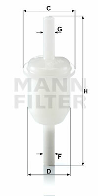 Filtr paliwa WK 31/4 (10) MANN-FILTER MANN+HUMMEL GMBH