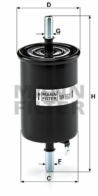 Filtr paliwa WK 55/2 MANN-FILTER MANN+HUMMEL GMBH