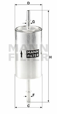 Filtr paliwa WK 614/46 MANN-FILTER MANN+HUMMEL GMBH