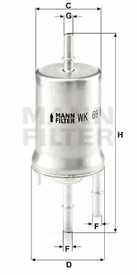 Filtr paliwa WK 69 MANN-FILTER MANN+HUMMEL GMBH