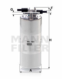 Filtr paliwa WK 7002 MANN-FILTER MANN+HUMMEL GMBH