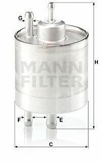 Filtr paliwa WK 711/1 MANN-FILTER MANN+HUMMEL GMBH