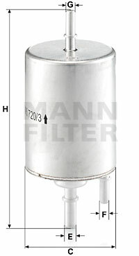 Filtr paliwa WK 720/3 MANN-FILTER MANN+HUMMEL GMBH