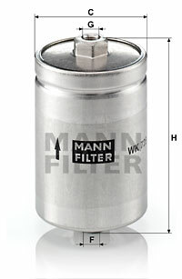 Filtr paliwa WK 725 MANN-FILTER MANN+HUMMEL GMBH