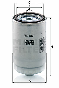 Filtr paliwa WK 8060 z MANN-FILTER MANN+HUMMEL GMBH