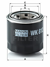 Filtr paliwa WK 812 MANN-FILTER MANN+HUMMEL GMBH
