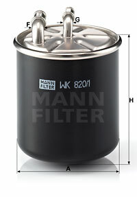 Filtr paliwa WK 820/1 MANN-FILTER MANN+HUMMEL GMBH