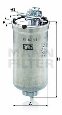 Filtr paliwa WK 853/12 MANN-FILTER MANN+HUMMEL GMBH