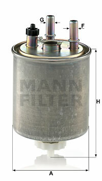 Filtr paliwa WK 9022 MANN-FILTER MANN+HUMMEL GMBH