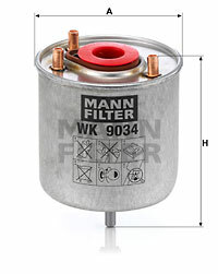 Filtr paliwa WK 9034 z MANN-FILTER MANN+HUMMEL GMBH