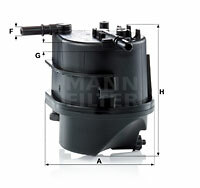Filtr paliwa WK 939 MANN-FILTER MANN+HUMMEL GMBH