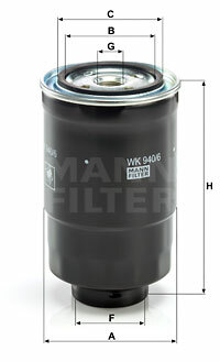 Filtr paliwa WK 940/6 x MANN-FILTER MANN+HUMMEL GMBH
