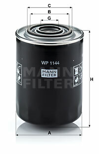 Filtr oleju WP 1144 MANN-FILTER MANN+HUMMEL GMBH
