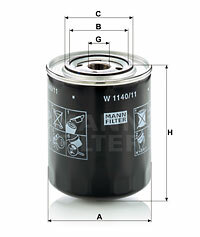 Filtr oleju W 1140/11 MANN-FILTER MANN+HUMMEL GMBH