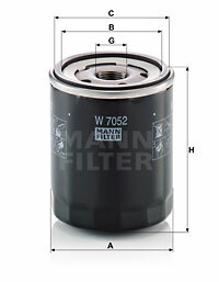 Filtr oleju W 7052 MANN-FILTER MANN+HUMMEL GMBH