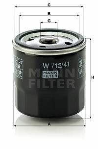 W 712/41 Filtr oleju MANN-FILTER MANN+HUMMEL GMBH