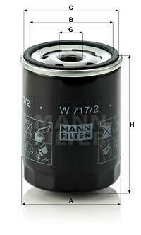 W 717/2 Filtr oleju MANN-FILTER MANN+HUMMEL GMBH
